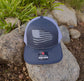 Distressed American Flag Embroidered Hat