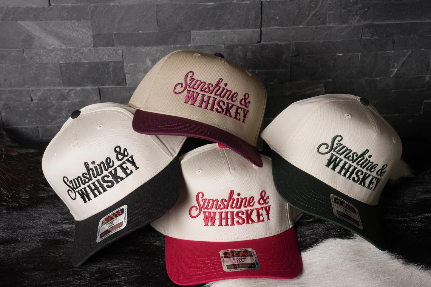 Sunshine and Whiskey Embroidered Hat