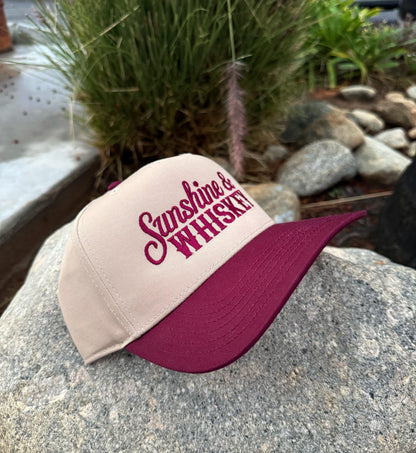 Sunshine and Whiskey Embroidered Hat