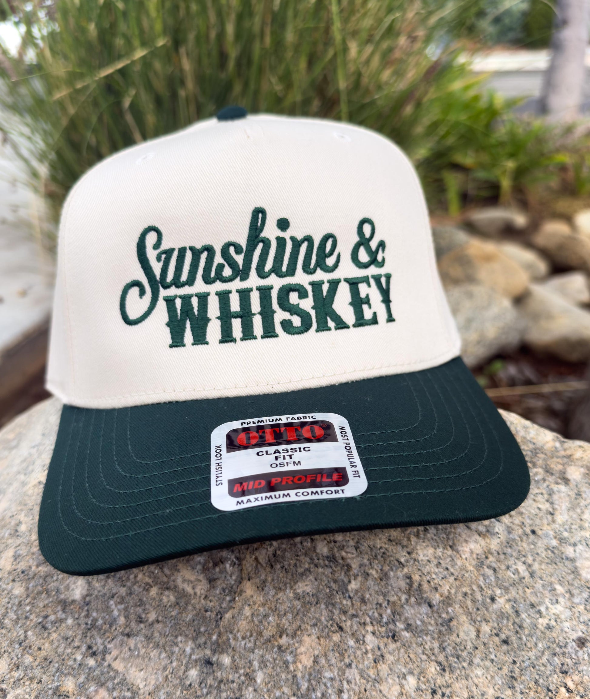Sunshine and Whiskey Embroidered Hat