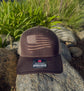Distressed American Flag Embroidered Hat