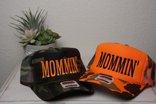 MOMMIN' Embroidered trucker hat, foam front