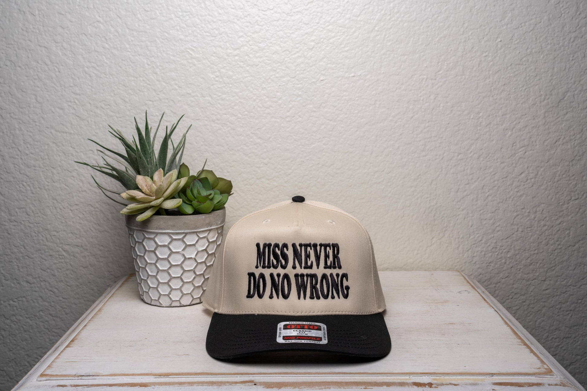 Miss Never Do No Wrong, Embroidered Trucker Hat