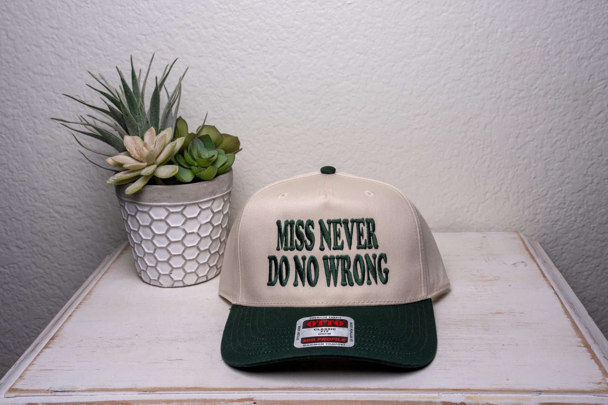 Miss Never Do No Wrong, Embroidered Trucker Hat