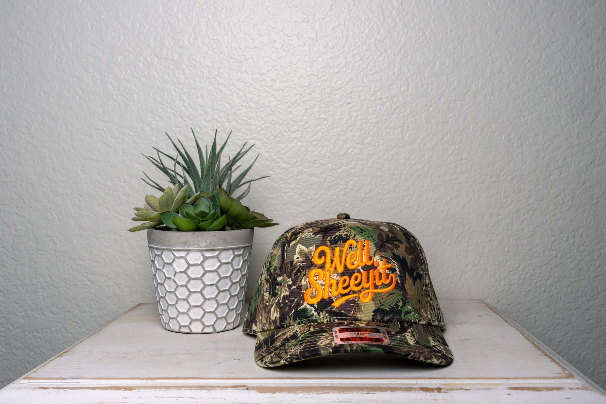 Well Sheeyit, Embroidered trucker hat