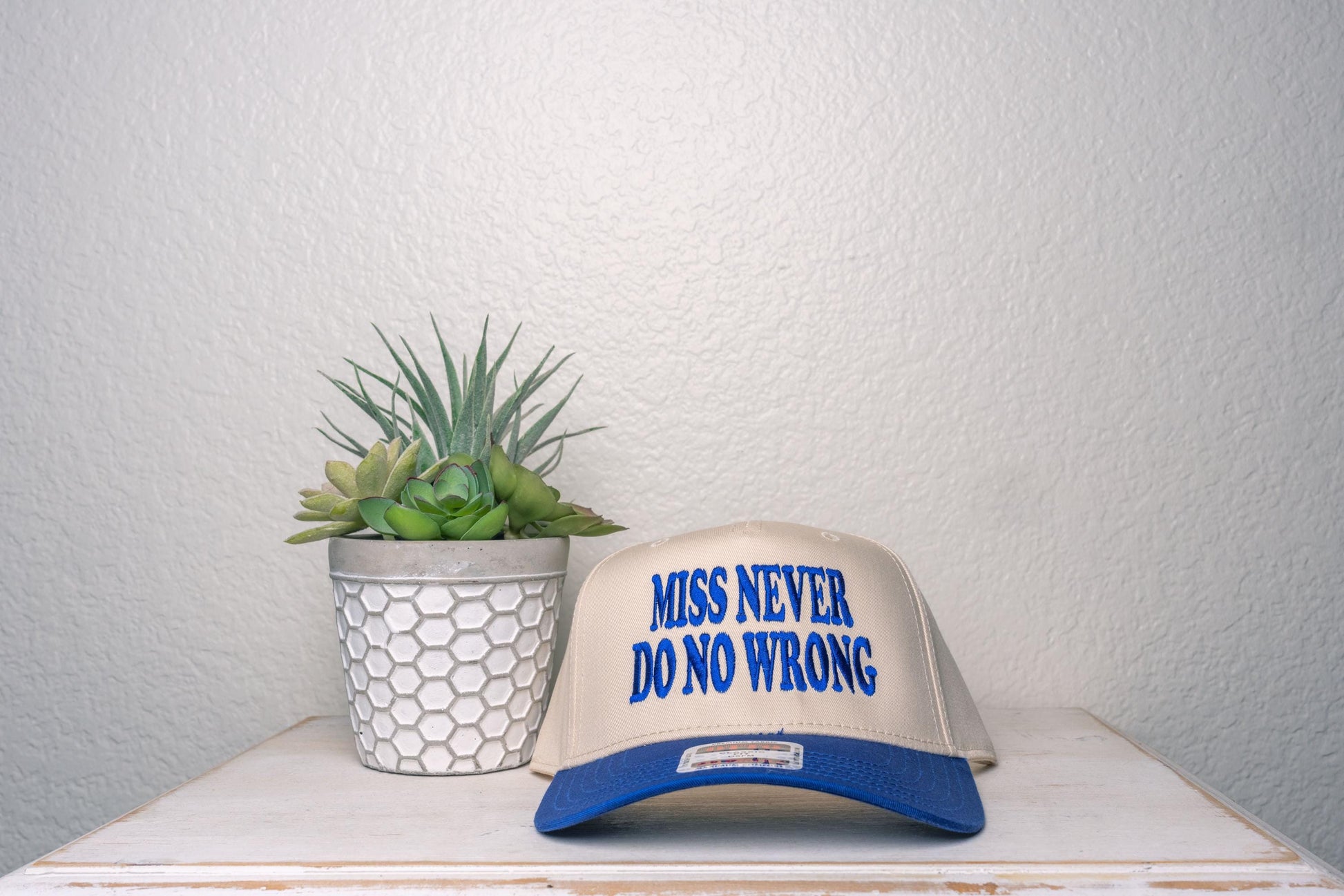 Miss Never Do No Wrong, Embroidered Trucker Hat
