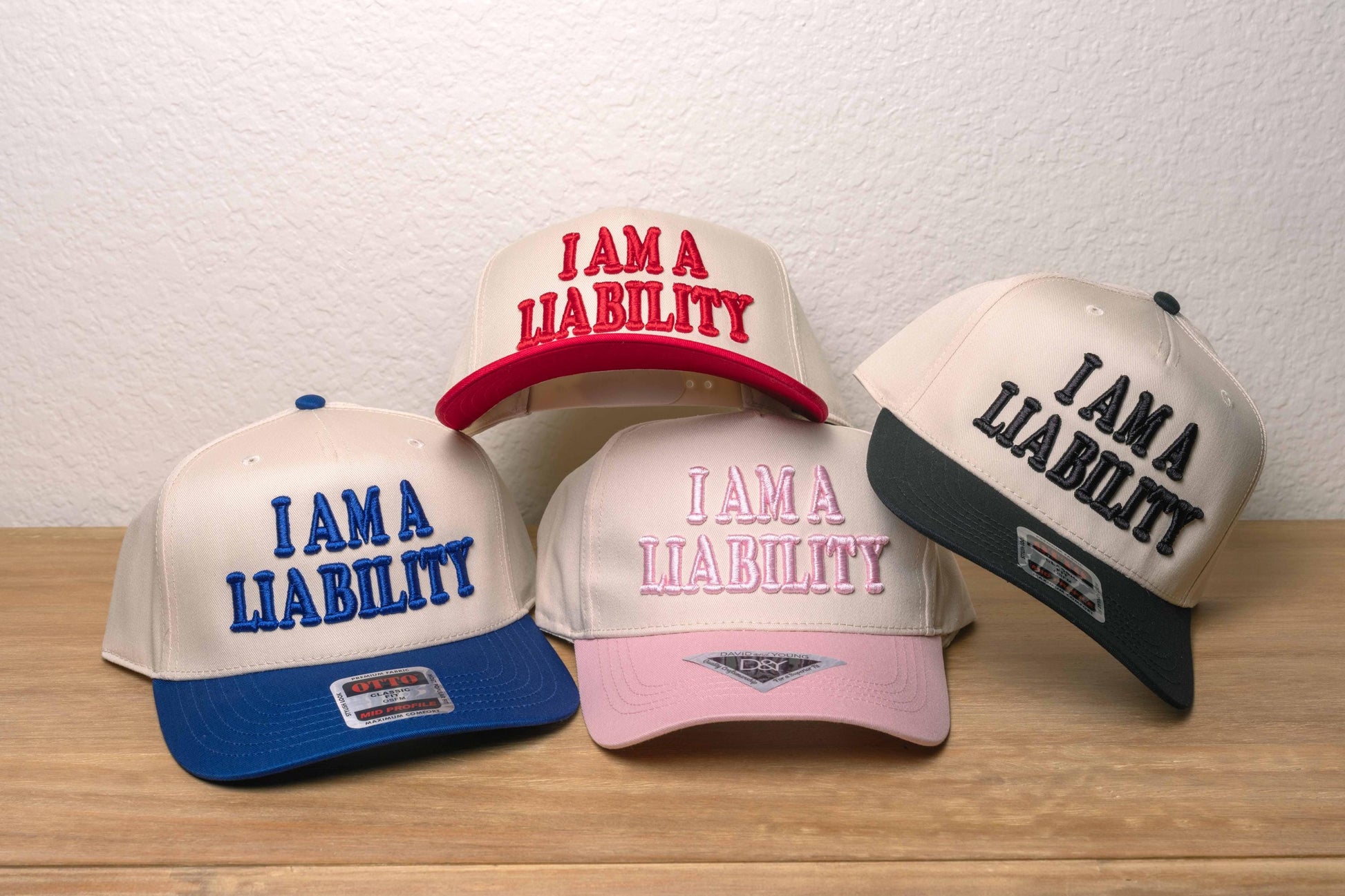 I AM A LIABILITY, trucker hat 3D/Puff