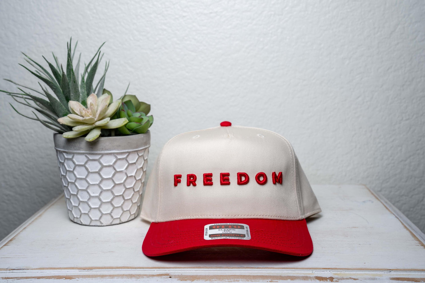 Freedom Trucker Hat, Puff Hat/3D