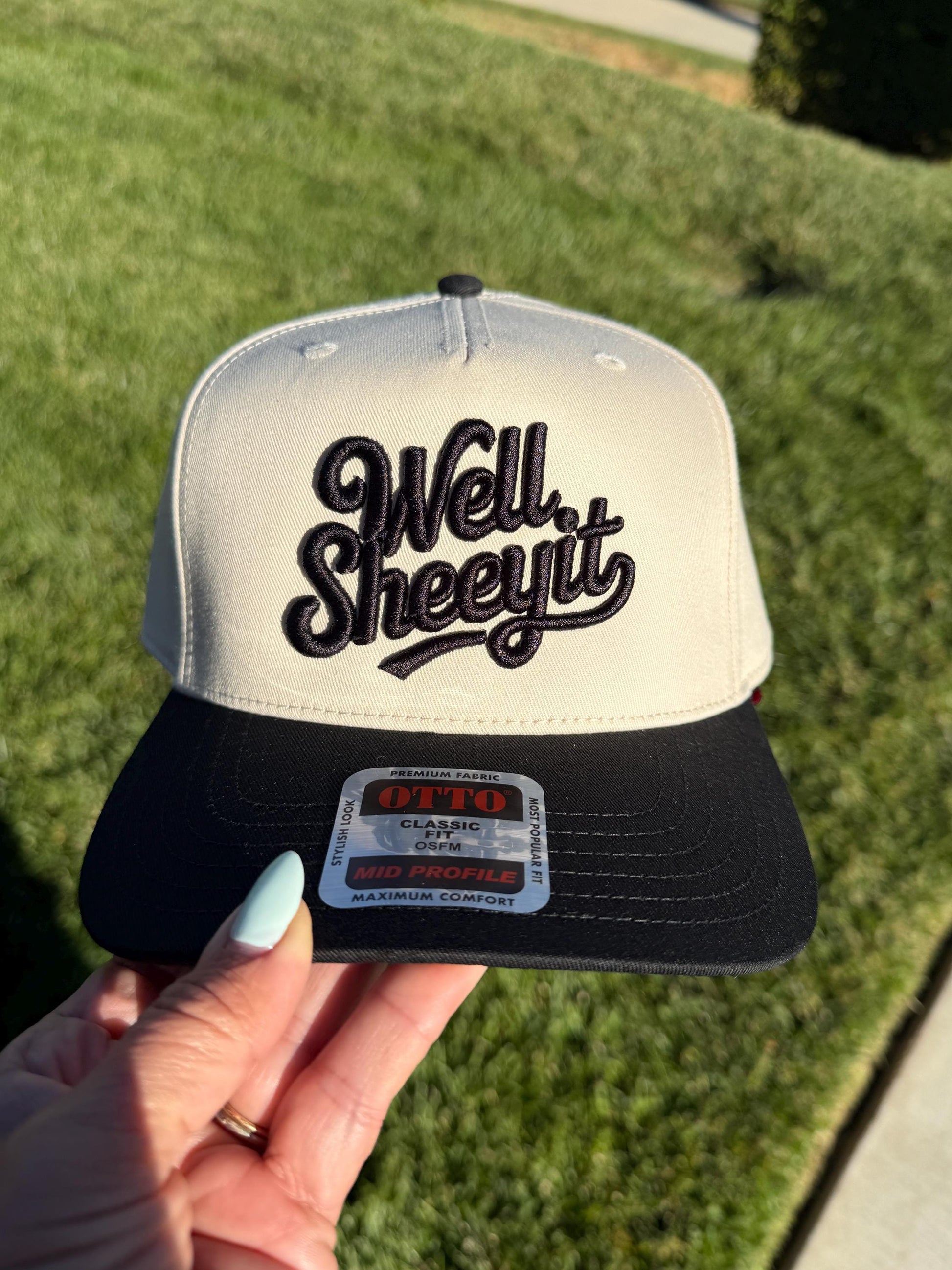 Well Sheeyit Embroidered 3D Puff Hat