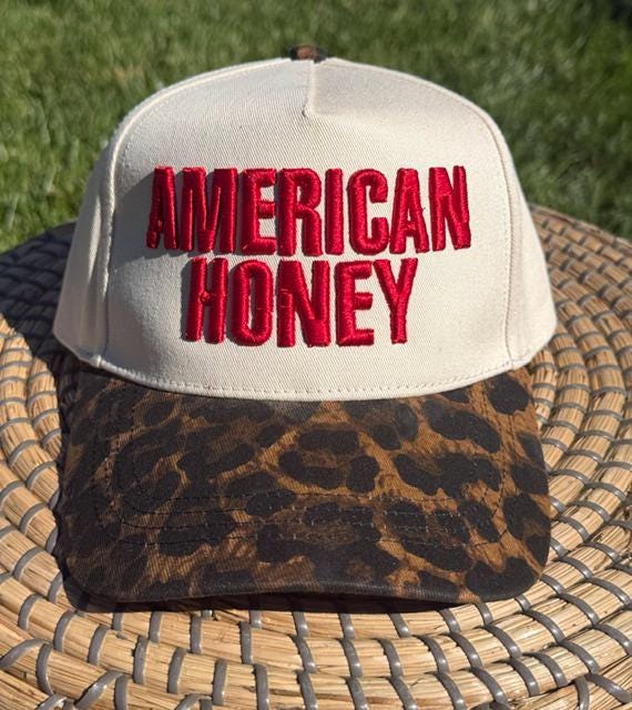 AMERICAN HONEY 3D Puff Embroidered Hat