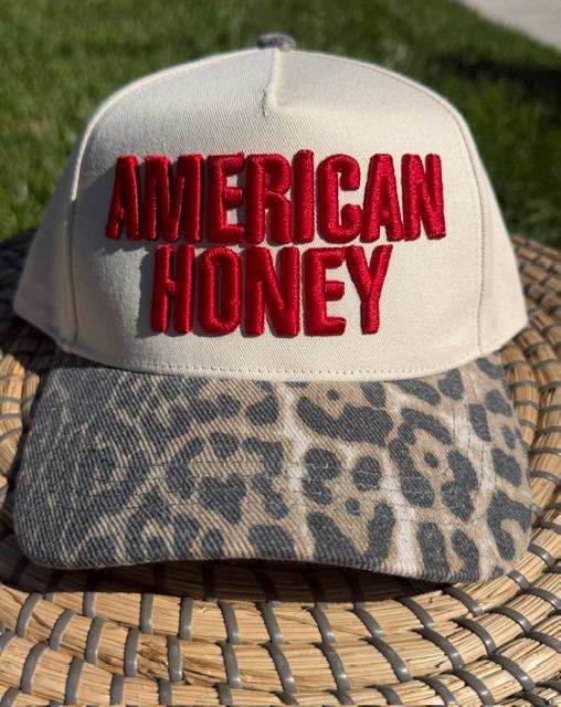 AMERICAN HONEY 3D Puff Embroidered Hat