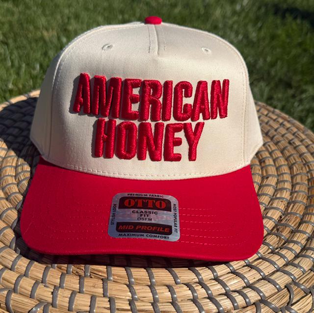 AMERICAN HONEY 3D Puff Embroidered Hat