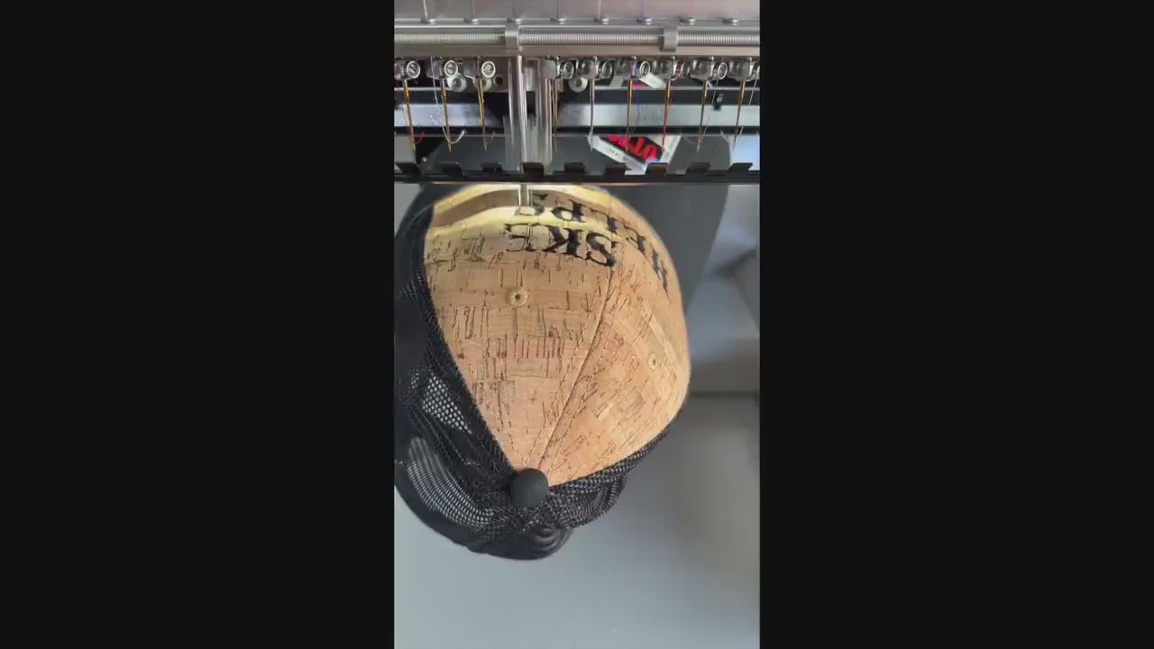 Whiskey Helps. Embroidered trucker hat.